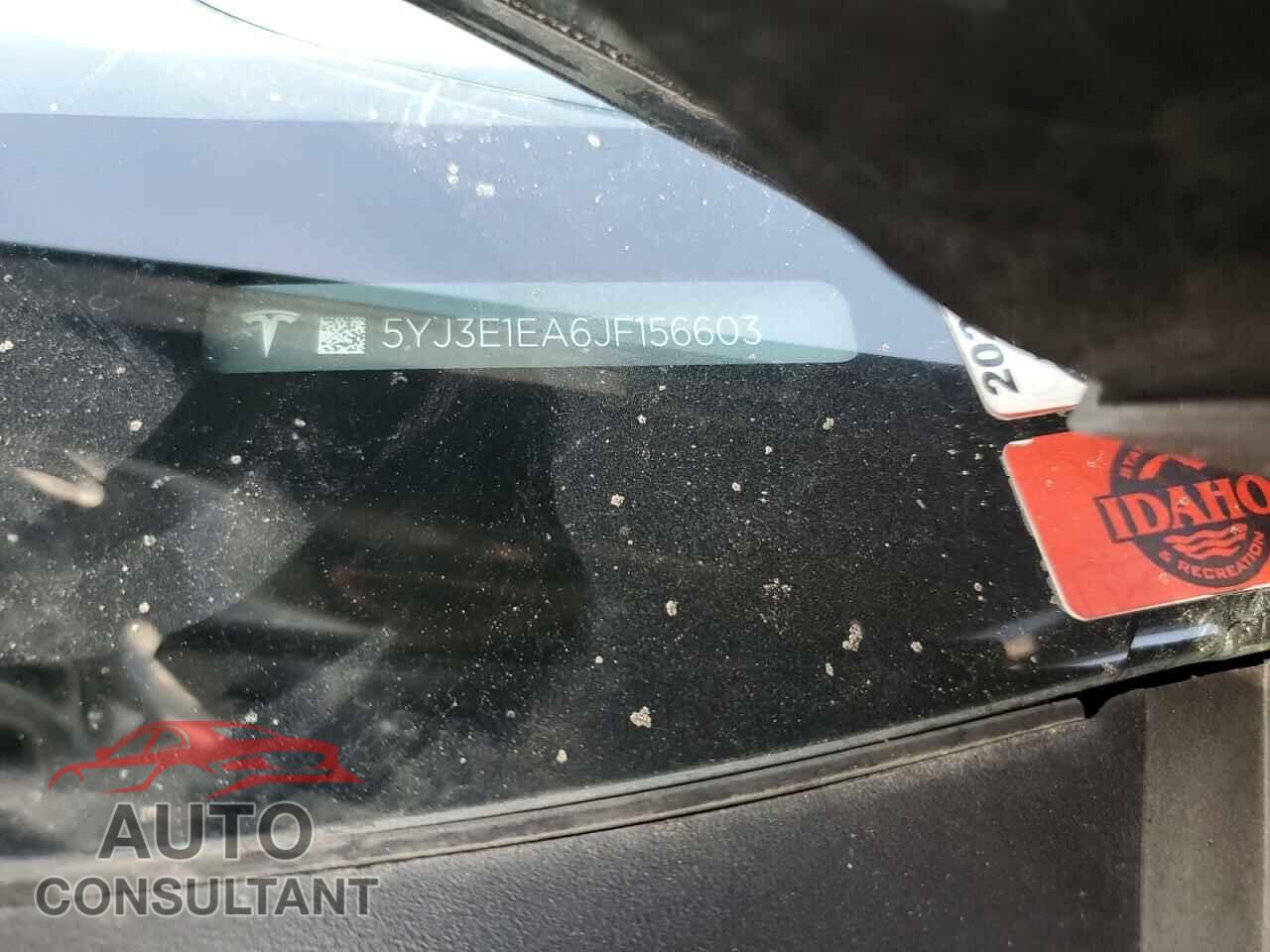 TESLA MODEL 3 2018 - 5YJ3E1EA6JF156603
