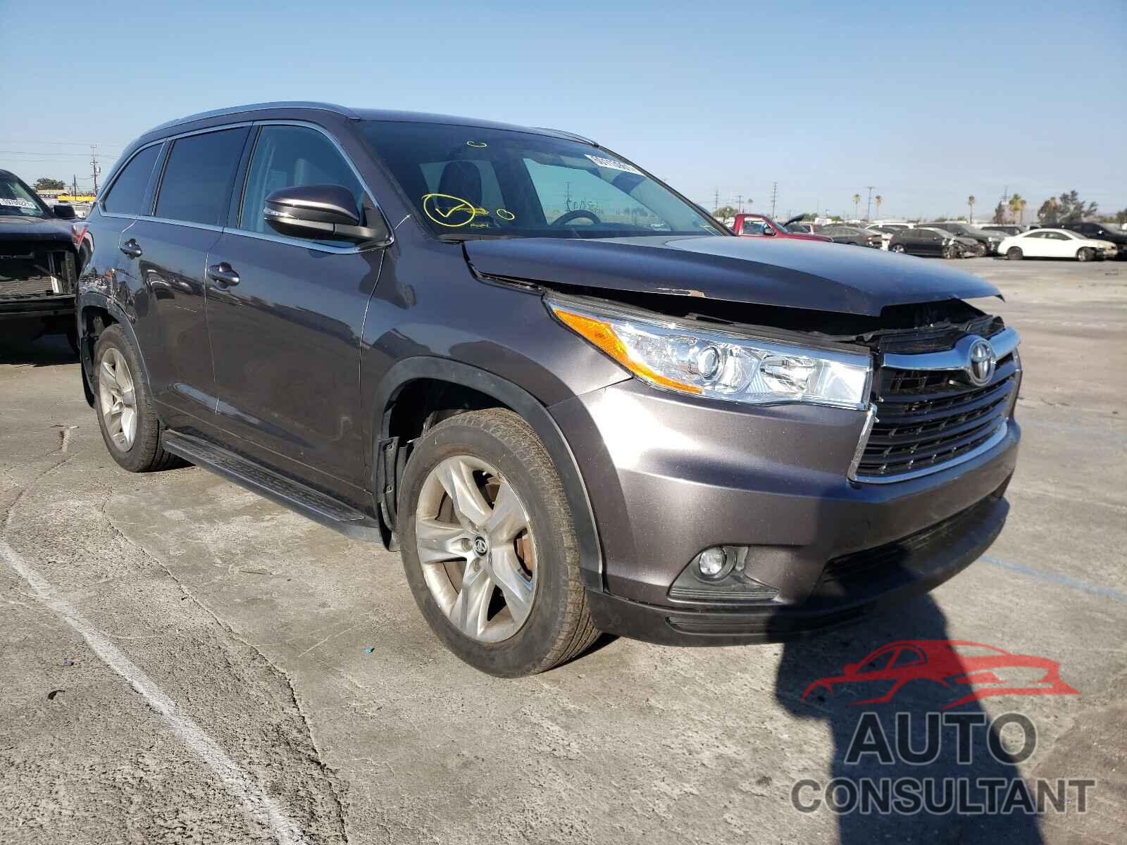 TOYOTA HIGHLANDER 2016 - 5TDDKRFH3GS256508
