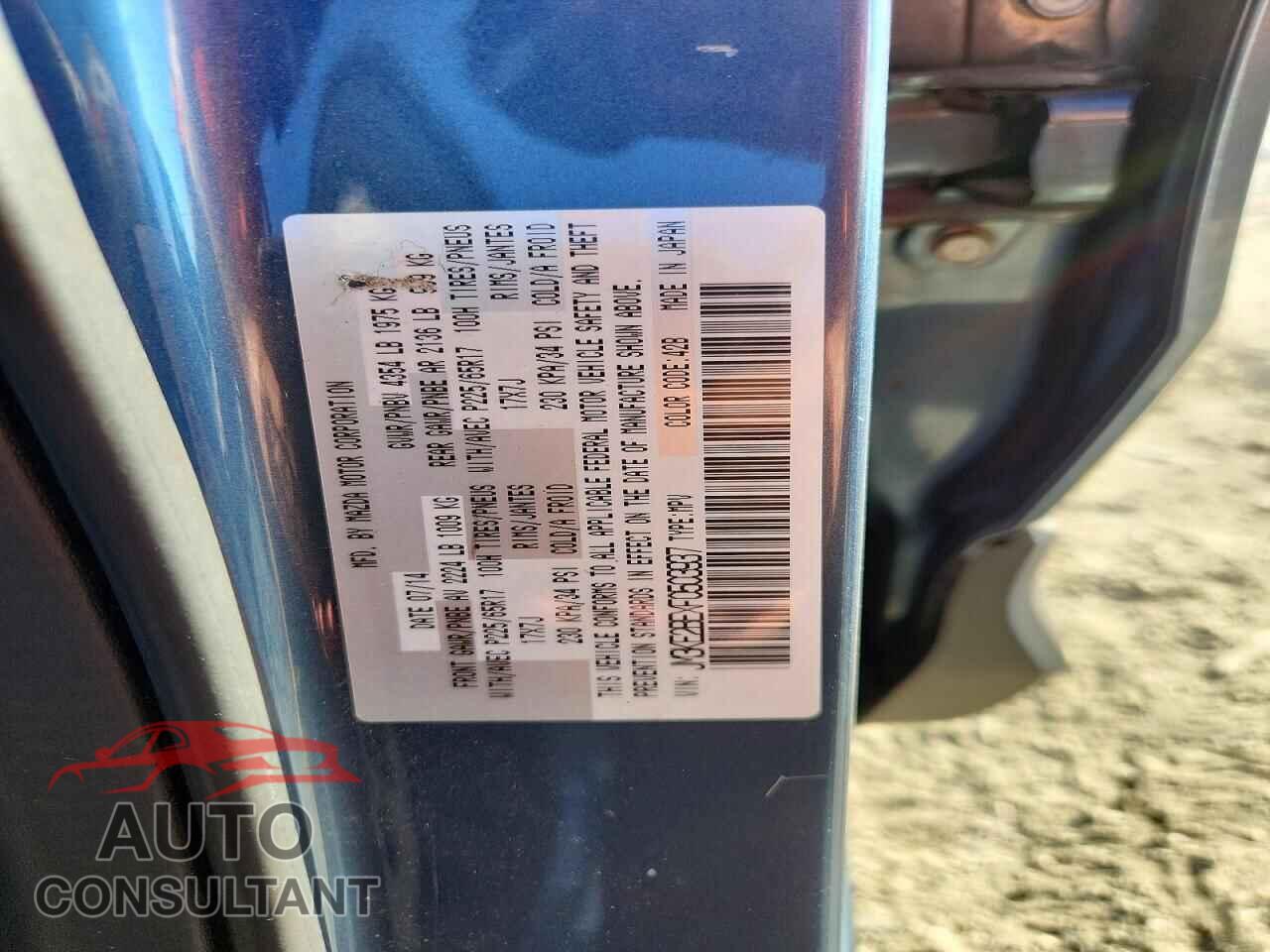 MAZDA CX-5 2015 - JM3KE2BEXF0503937