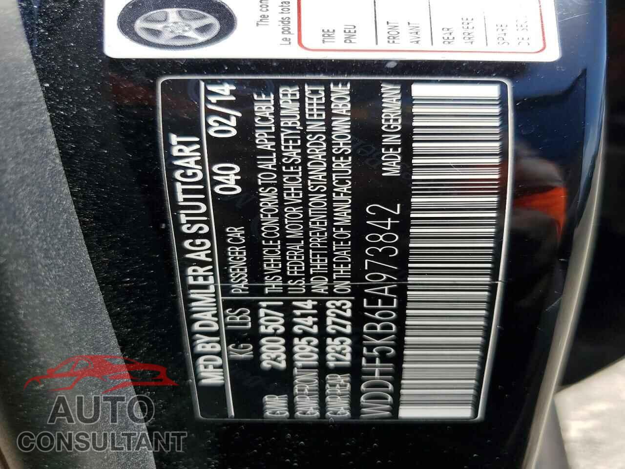 MERCEDES-BENZ E-CLASS 2014 - WDDHF5KB6EA973842