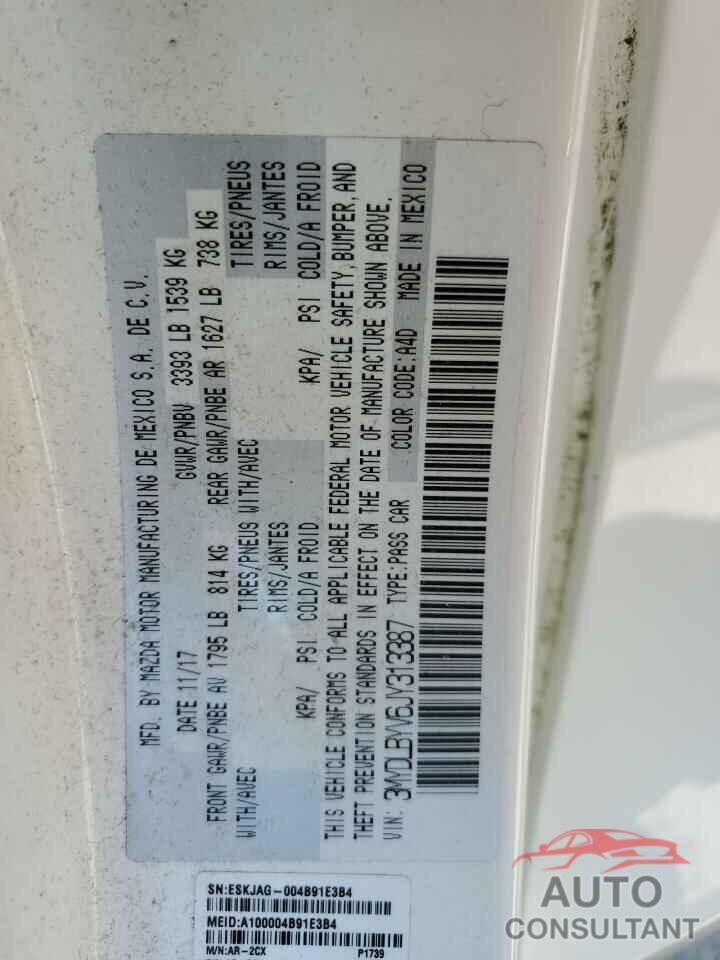 TOYOTA YARIS 2018 - 3MYDLBYV6JY313387