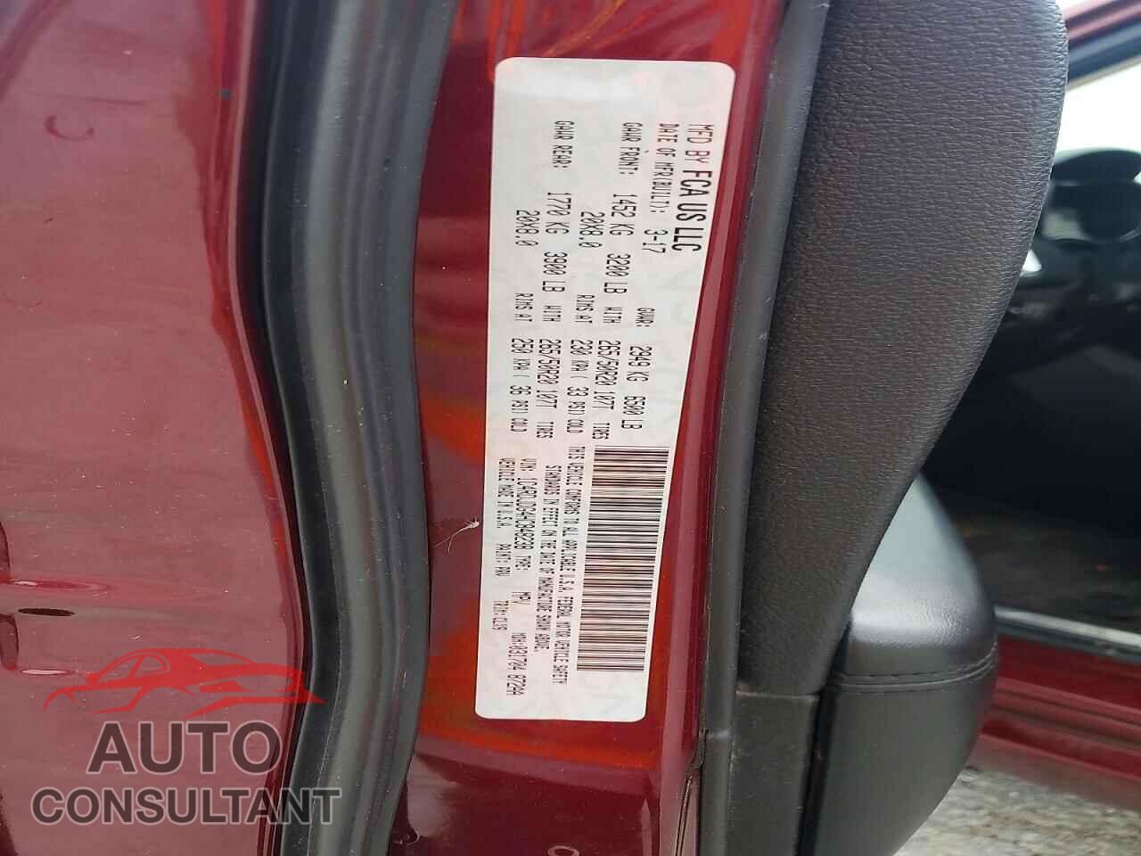 DODGE DURANGO GT 2017 - 1C4RDJDG4HC848238