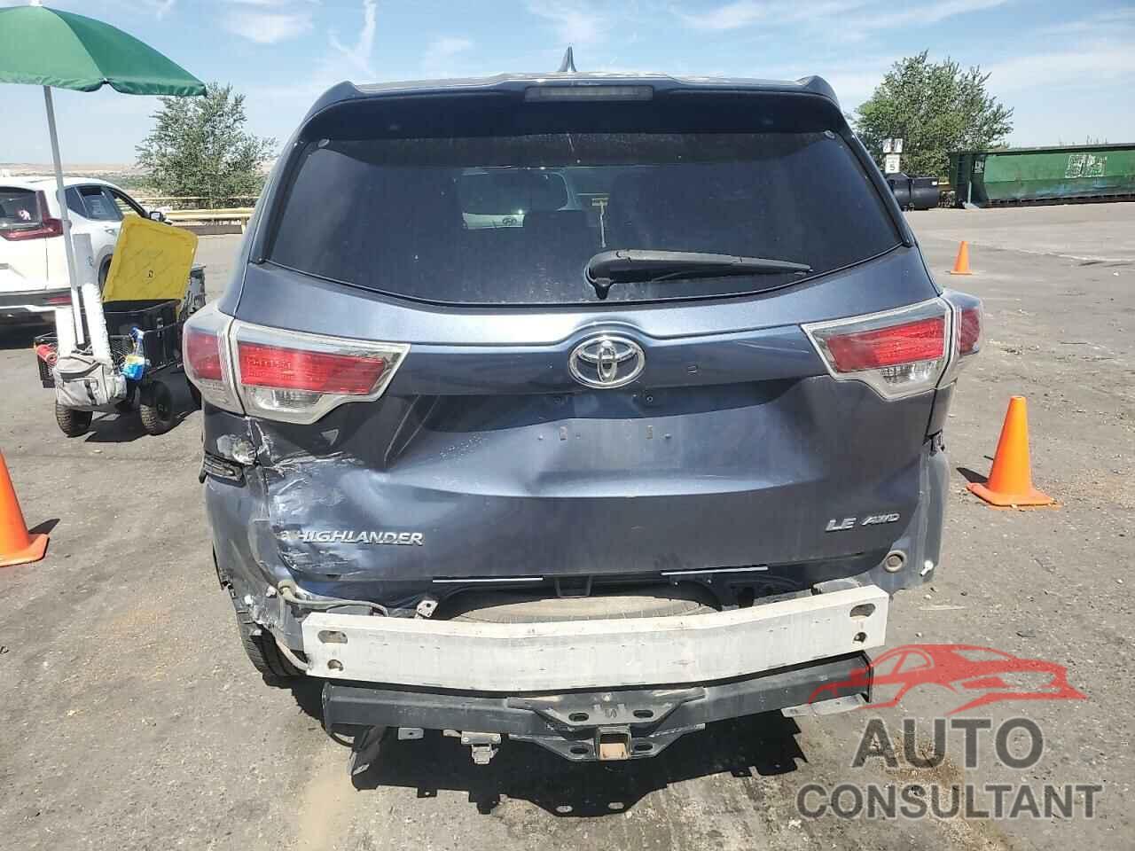 TOYOTA HIGHLANDER 2015 - 5TDBKRFH2FS131358