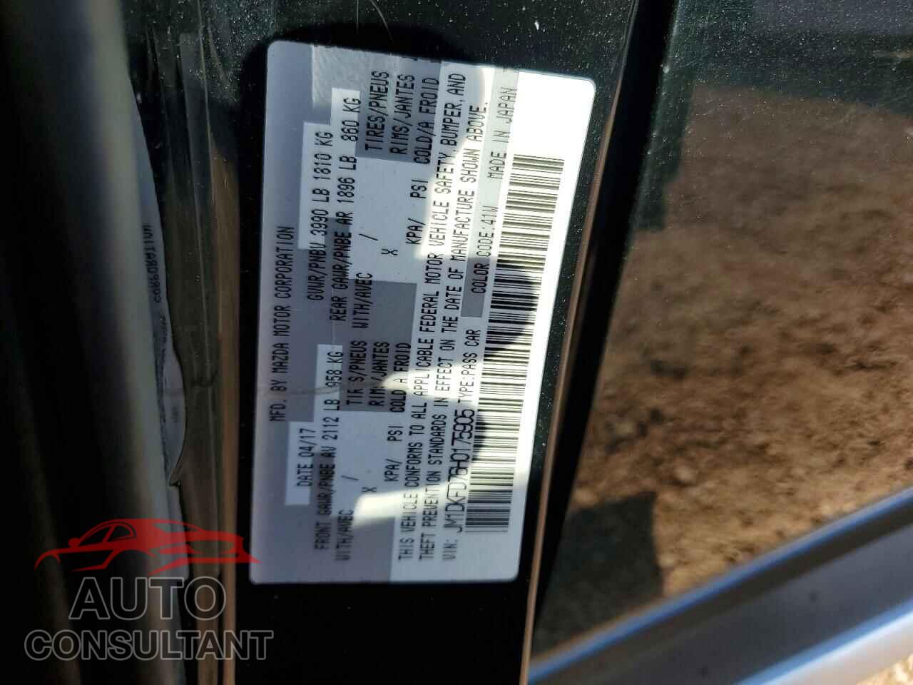 MAZDA CX-3 2017 - JM1DKFD76H0175905