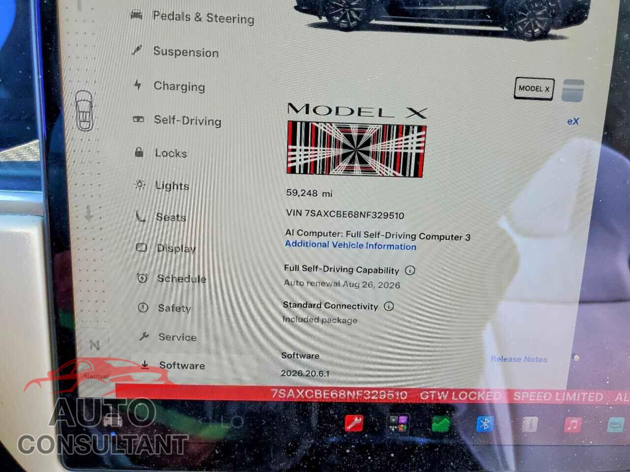 TESLA MODEL X 2022 - 7SAXCBE68NF329510