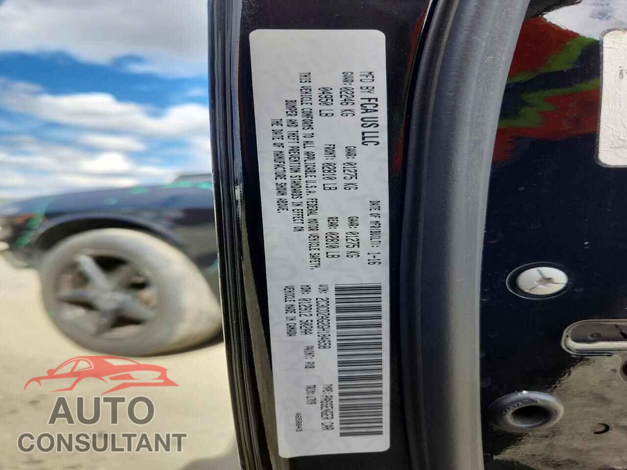 DODGE CHALLENGER 2016 - 2C3CDZAG2GH184658