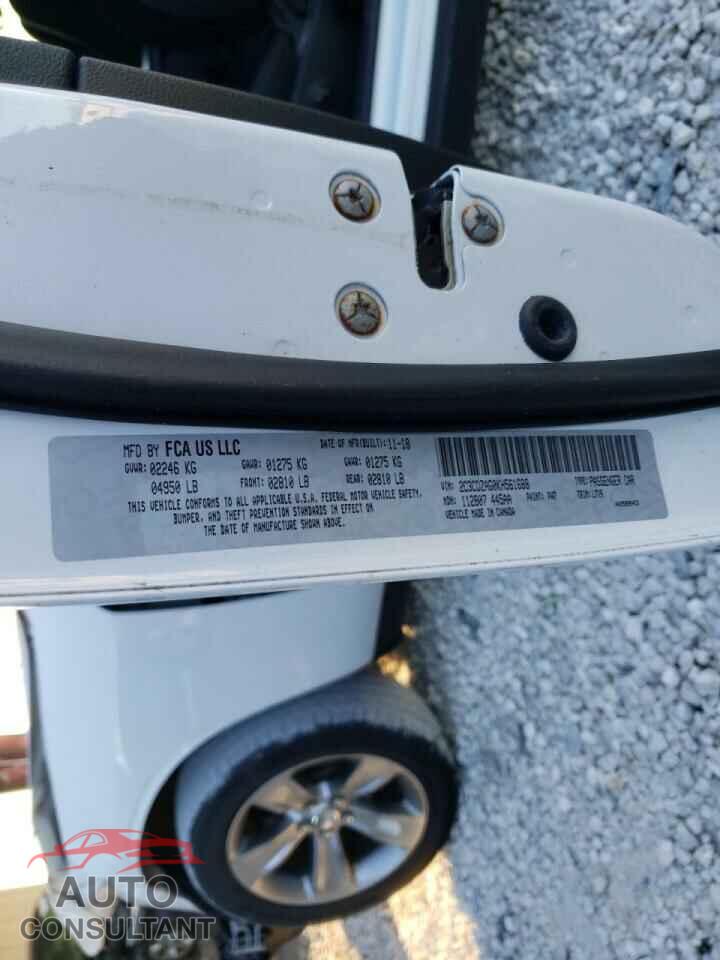 DODGE CHALLENGER 2019 - 2C3CDZAG0KH561688