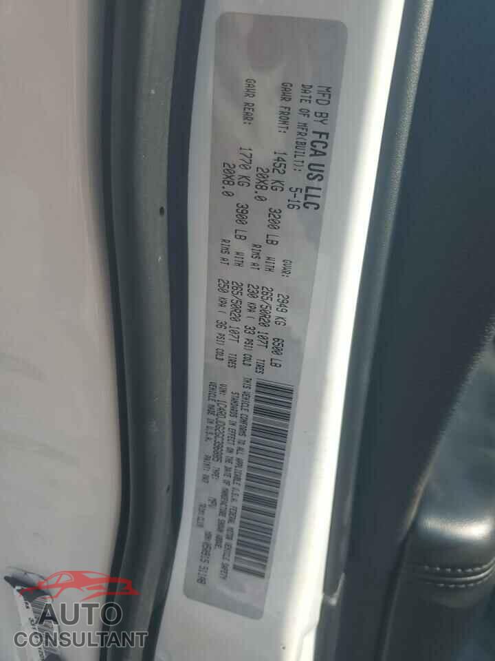 DODGE DURANGO 2016 - 1C4RDJDG2GC396885