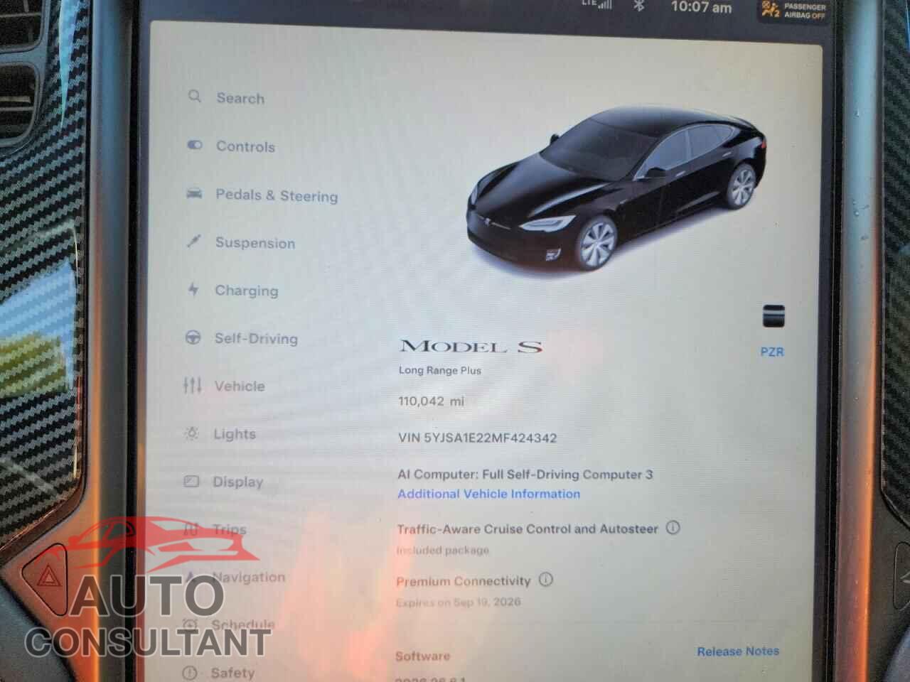 TESLA MODEL S 2021 - 5YJSA1E22MF424342