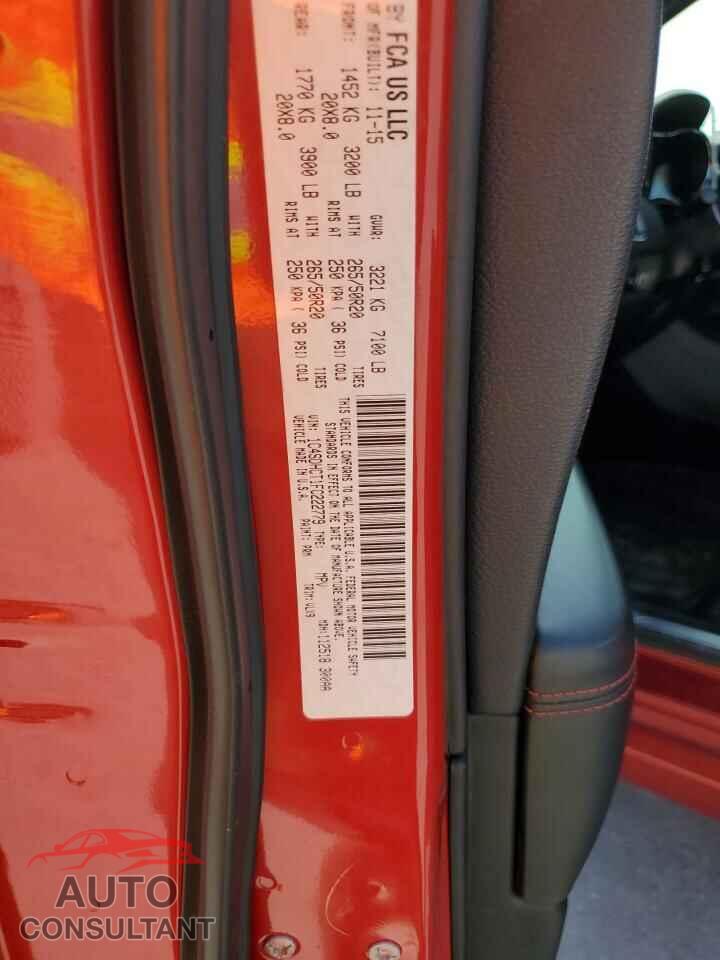 DODGE DURANGO 2015 - 1C4SDHCT1FC222779