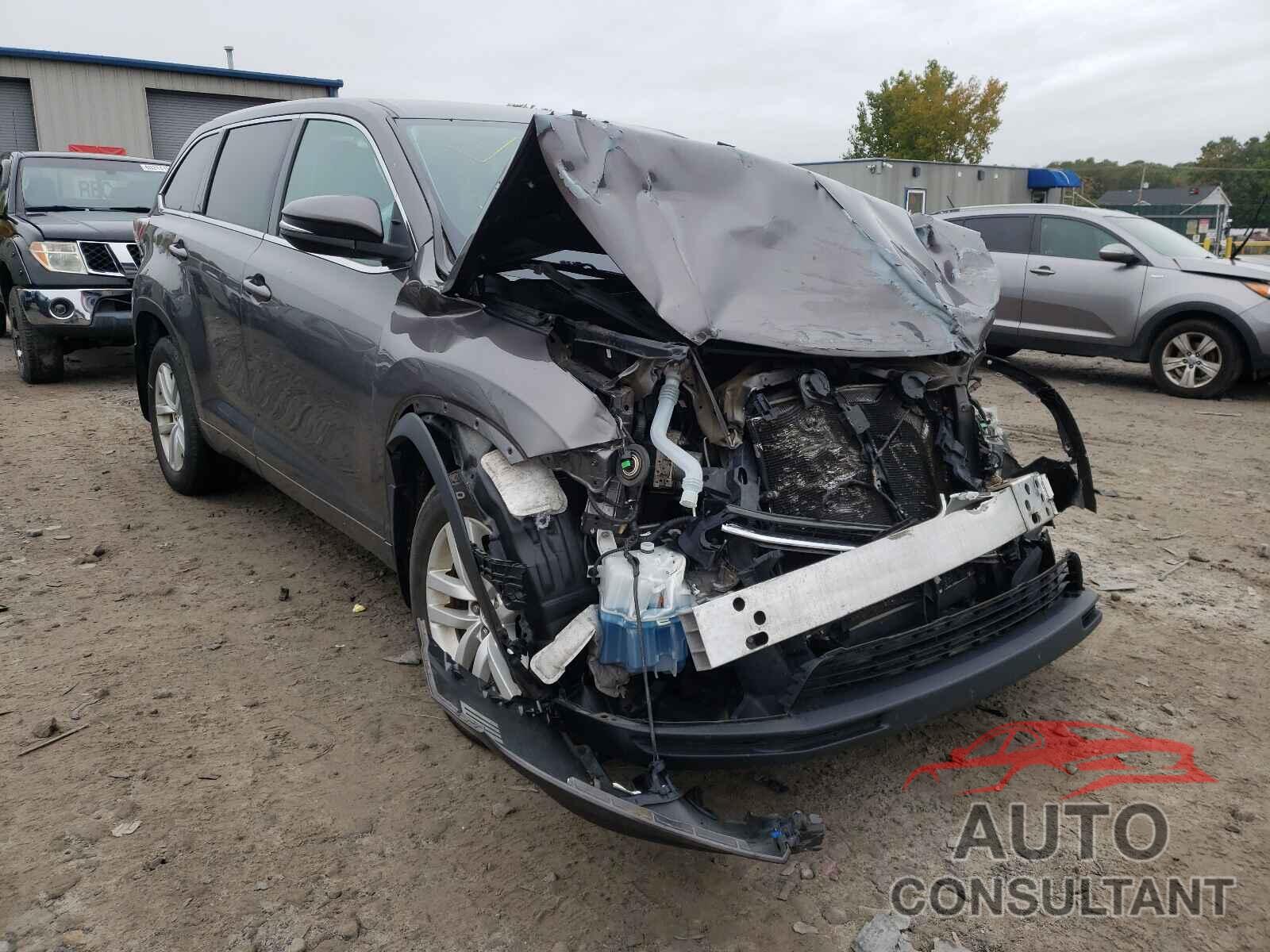 TOYOTA HIGHLANDER 2016 - 5TDBKRFH7GS271004