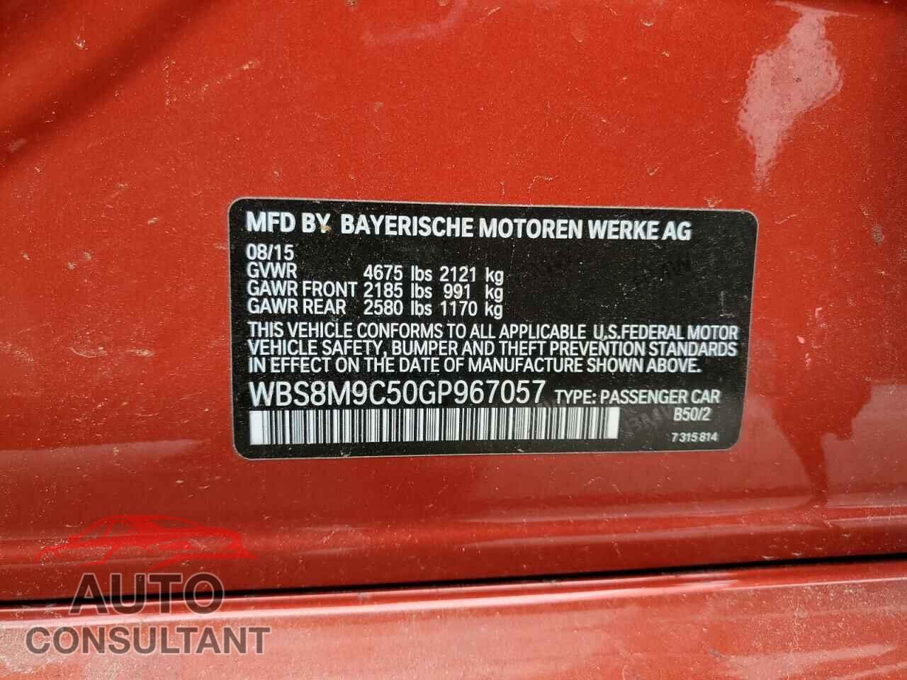 BMW M3 2016 - WBS8M9C50GP967057