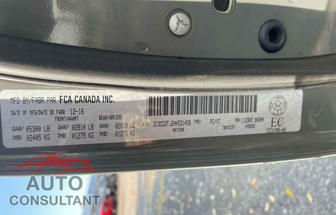 DODGE CHALLENGER 2017 - 2C3CDZFJ2HH531458