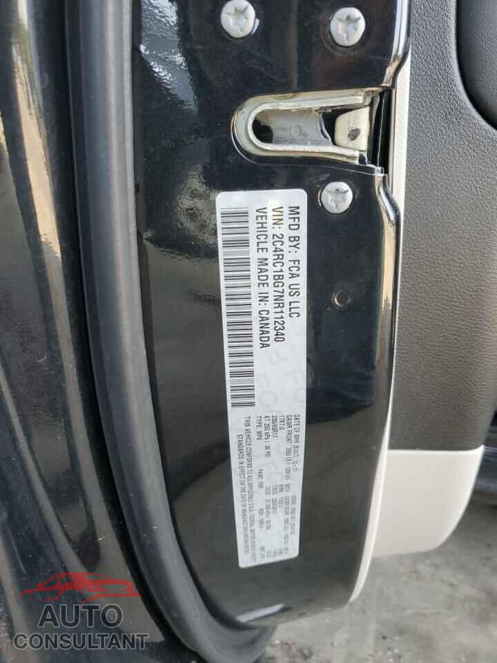 CHRYSLER PACIFICA 2022 - 2C4RC1BG7NR112340