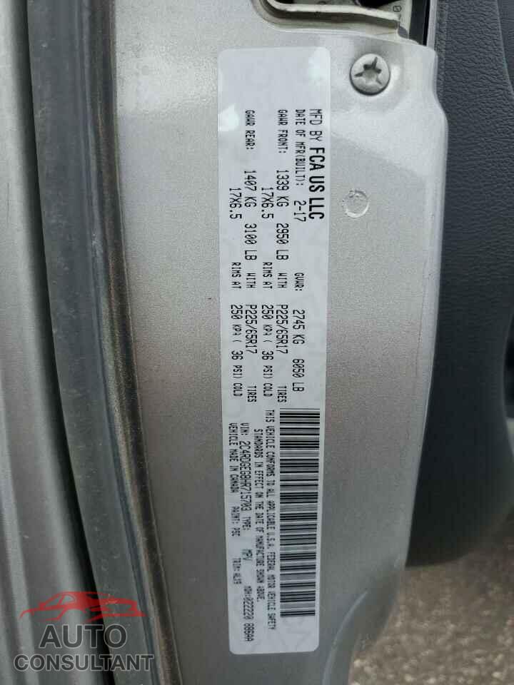 DODGE CARAVAN 2017 - 2C4RDGEG8HR715703