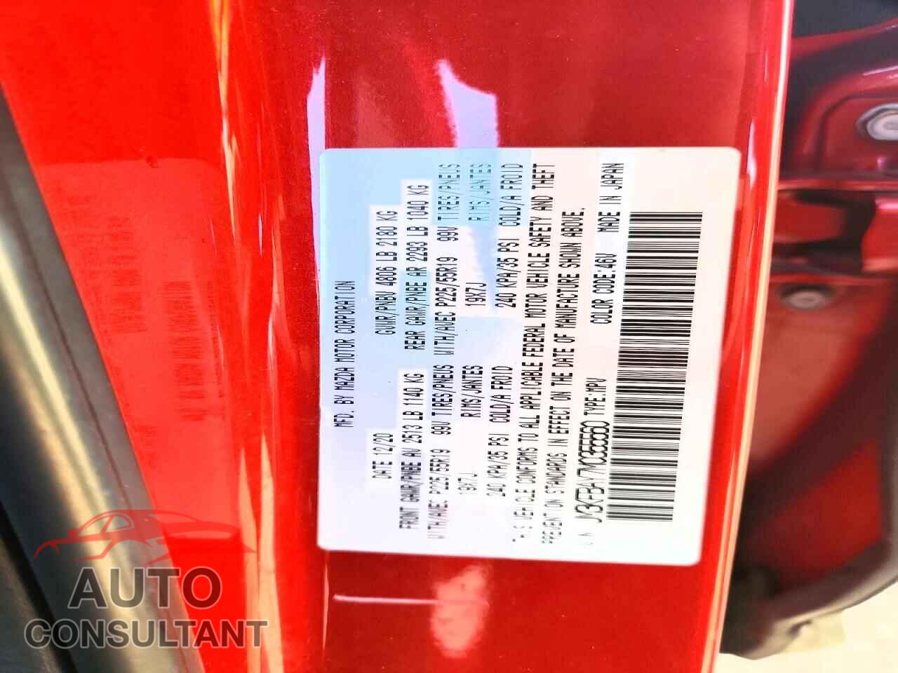 MAZDA CX-5 2021 - JM3KFBAY7M0355560