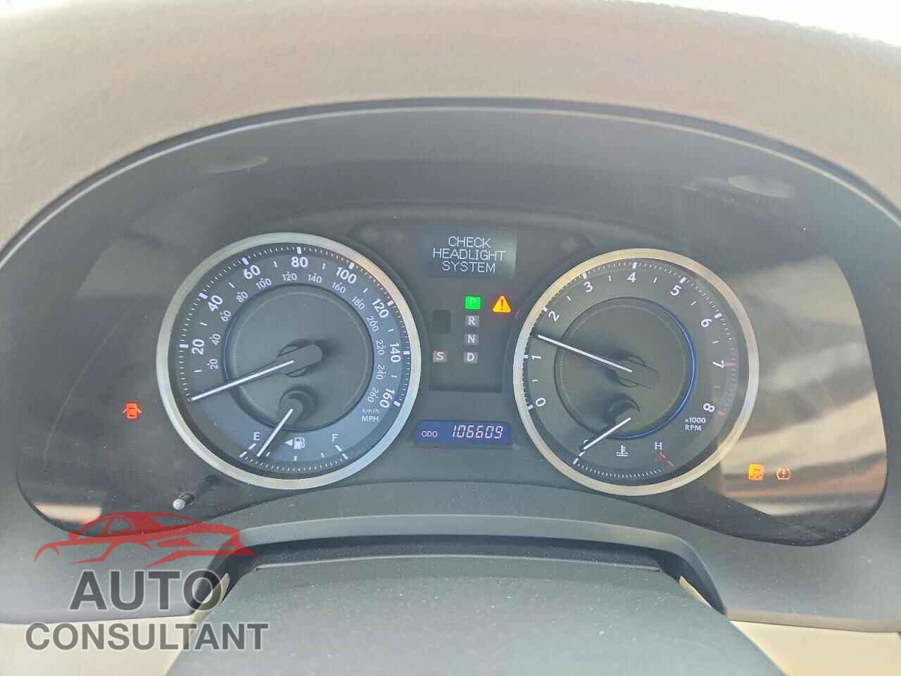 LEXUS IS 2012 - JTHBF5C21C5170679