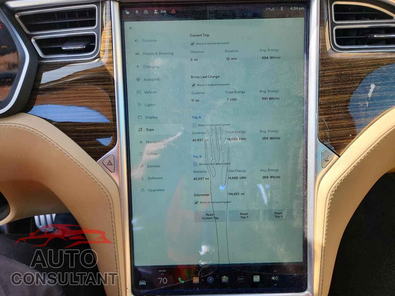 TESLA MODEL S 2015 - 5YJSA1H21FFP76259