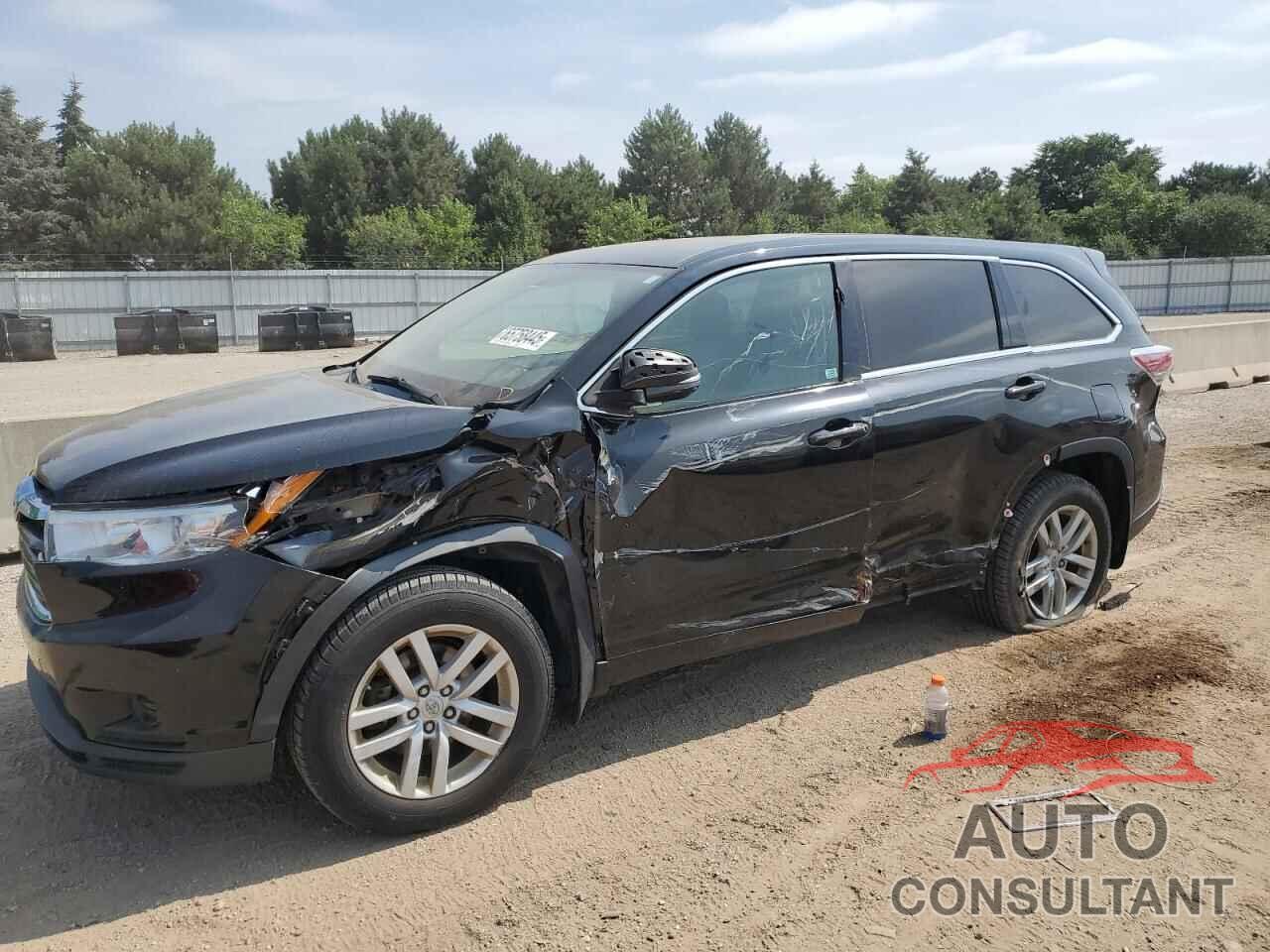 TOYOTA HIGHLANDER 2014 - 5TDBKRFH9ES008476