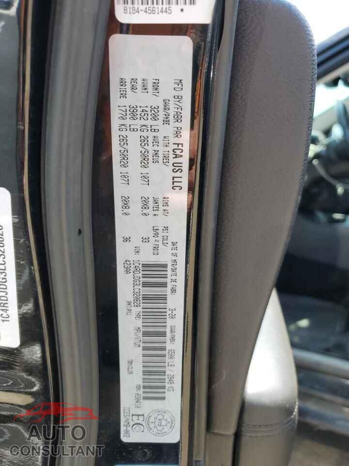 DODGE DURANGO 2020 - 1C4RDJDG3LC320828