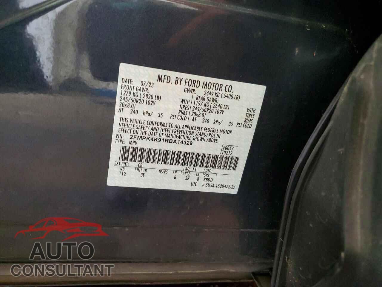 FORD EDGE 2024 - 2FMPK4K91RBA14329