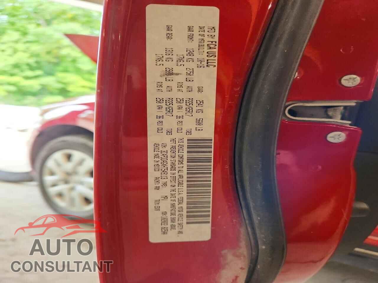 DODGE JOURNEY 2017 - 3C4PDDAGXHT549113