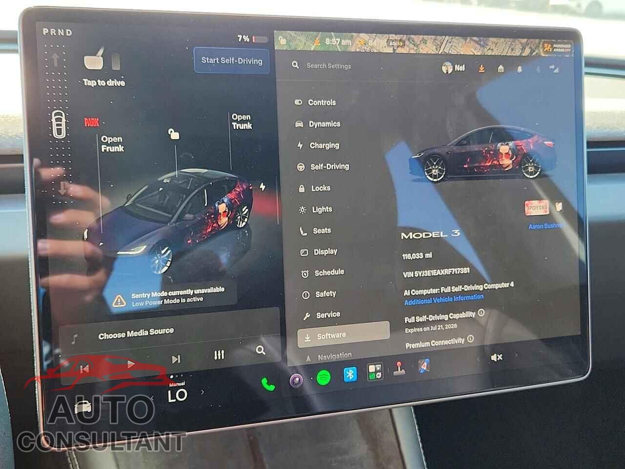 TESLA MODEL 3 2024 - 5YJ3E1EAXRF717381