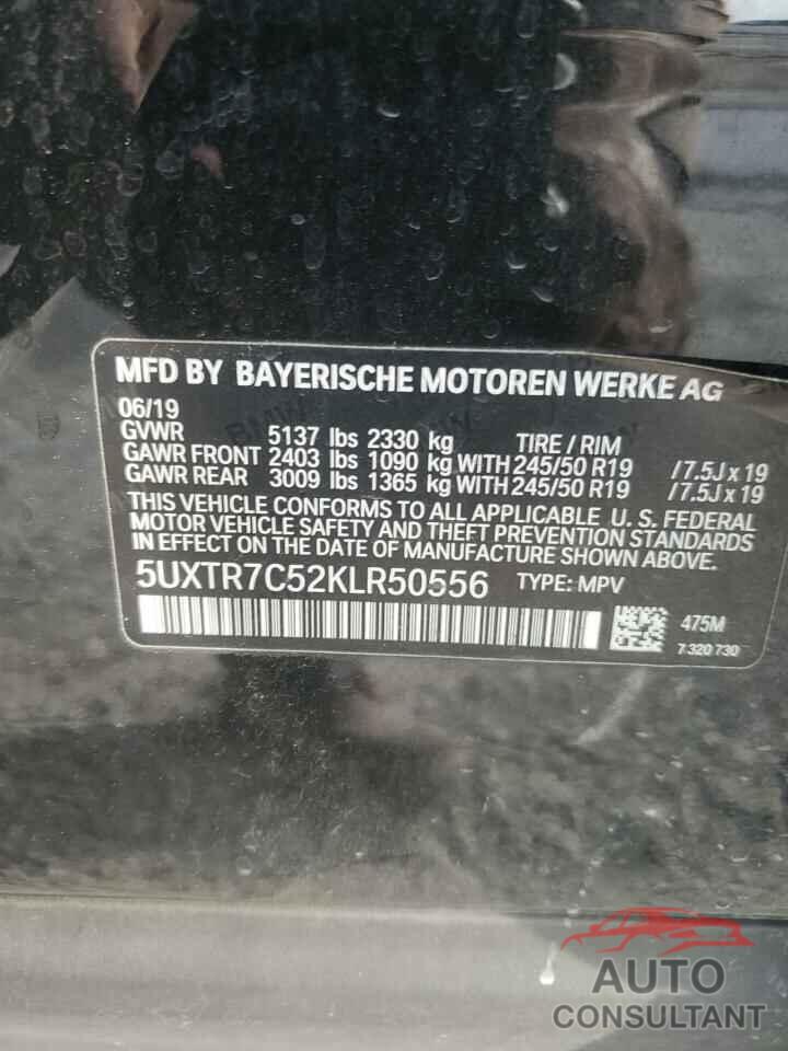 BMW X3 2019 - 5UXTR7C52KLR50556
