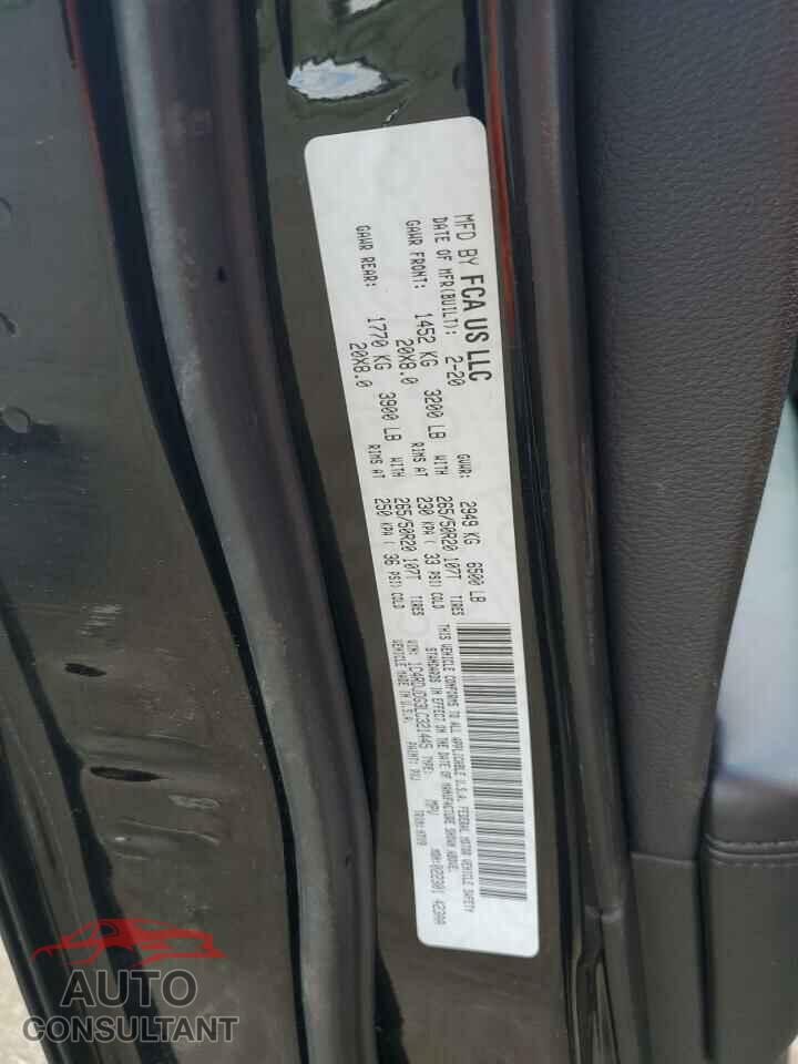 DODGE DURANGO 2020 - 1C4RDJDG3LC321445