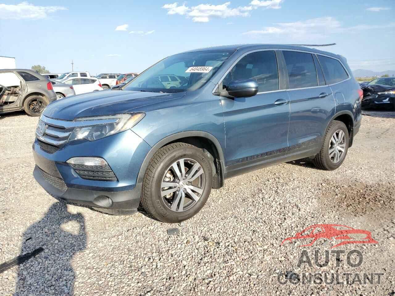 HONDA PILOT 2017 - 5FNYF5H57HB047814