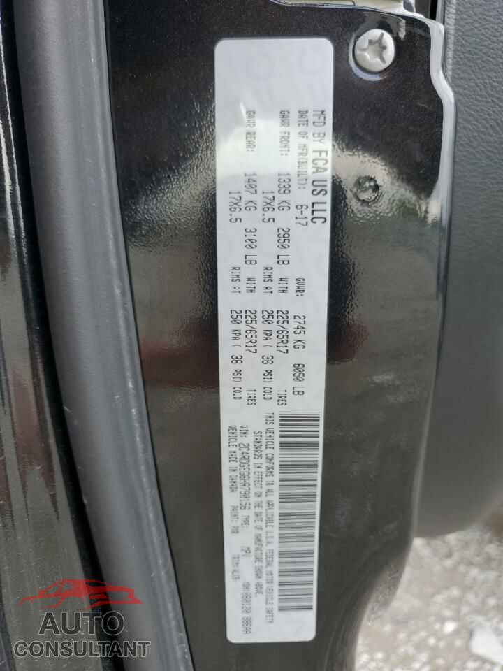DODGE CARAVAN 2017 - 2C4RDGEG6HR790156