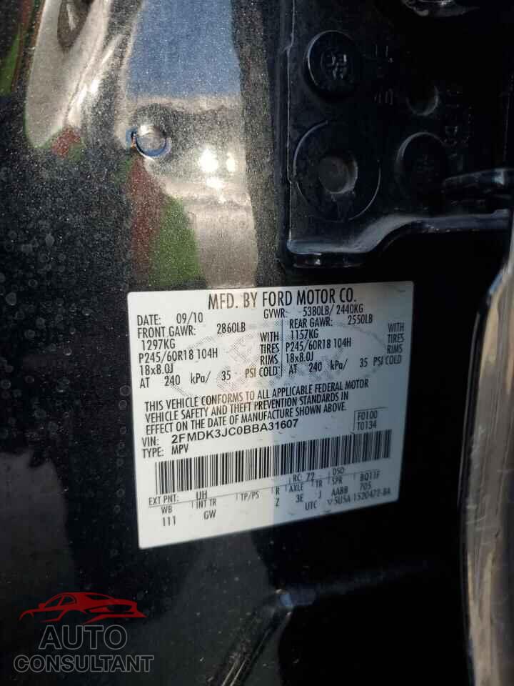 FORD EDGE 2011 - 2FMDK3JC0BBA31607