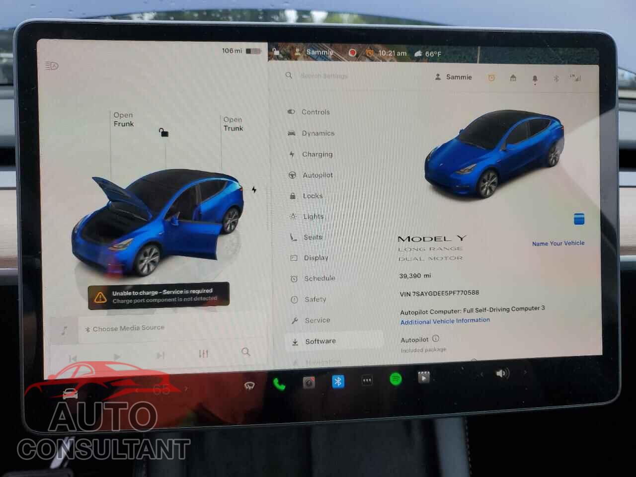 TESLA MODEL Y 2023 - 7SAYGDEE5PF770588