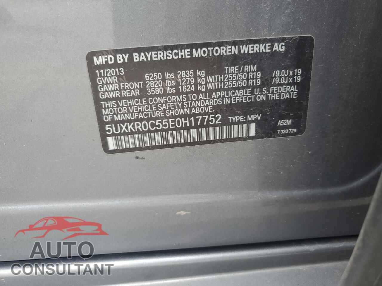 BMW X5 2014 - 5UXKR0C55E0H17752