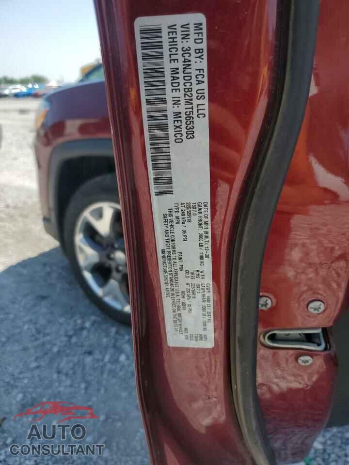 JEEP COMPASS 2021 - 3C4NJDCB2MT565303