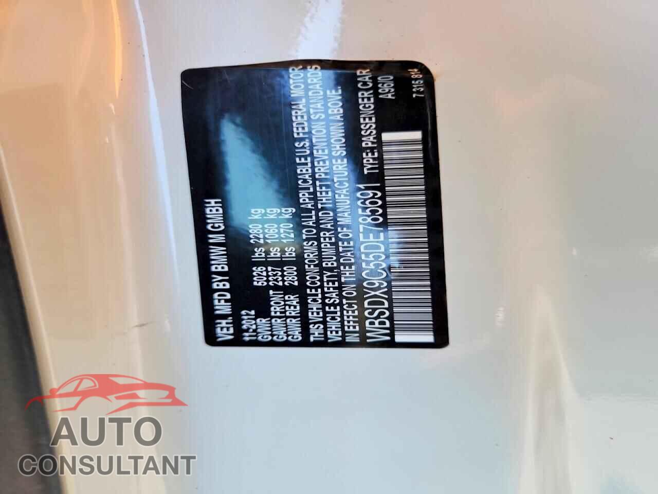 BMW M3 2013 - WBSDX9C55DE785691
