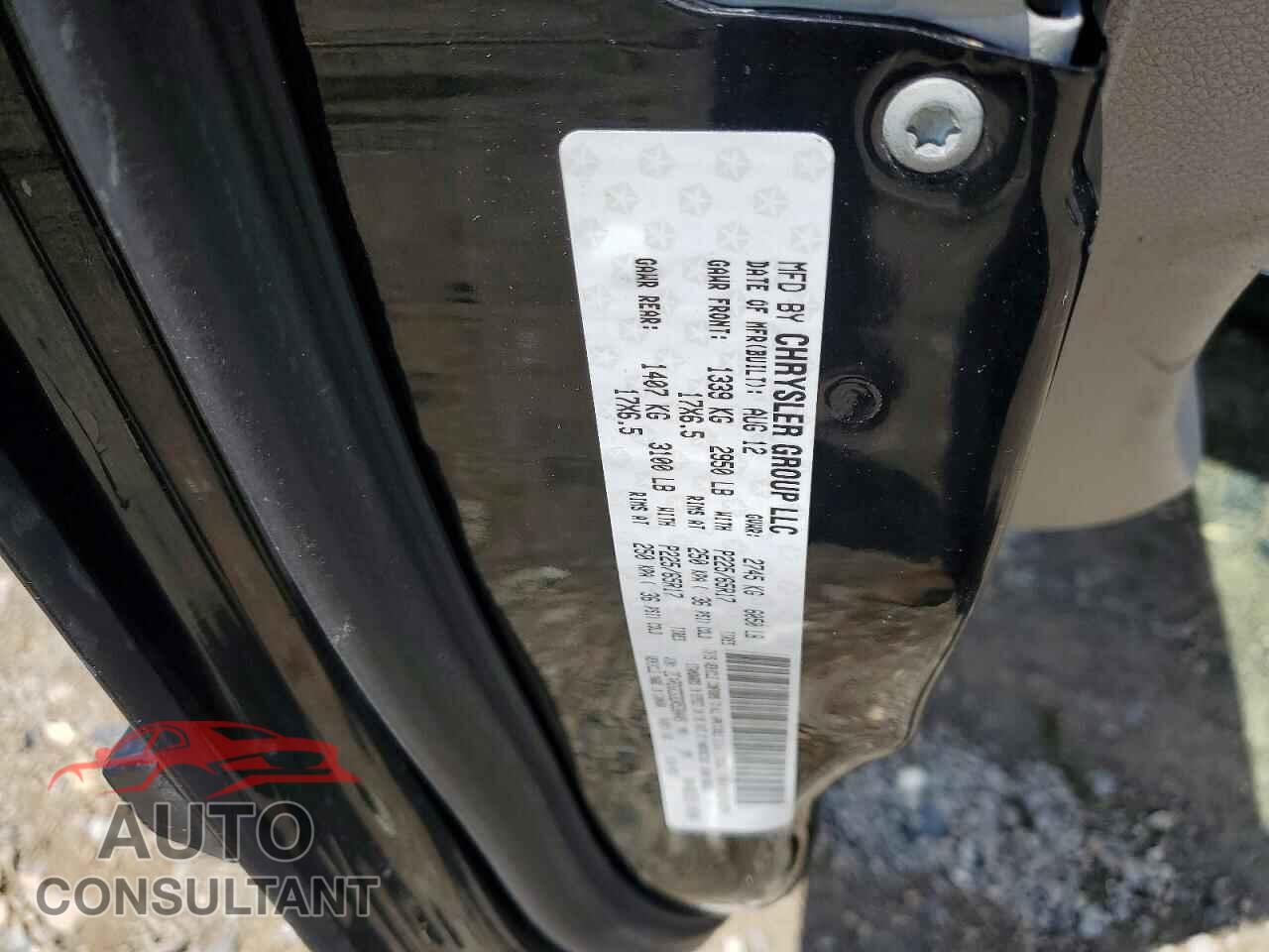 DODGE CARAVAN 2013 - 2C4RDGCG3DR538409