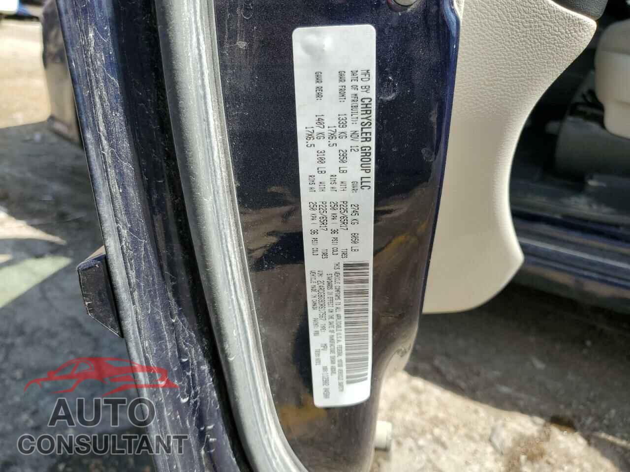 DODGE CARAVAN 2013 - 2C4RDGBG9DR617567