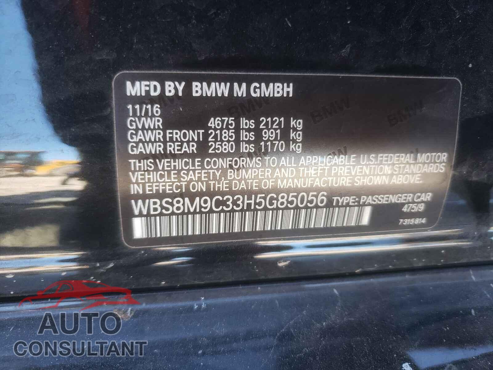 BMW M3 2017 - WBS8M9C33H5G85056