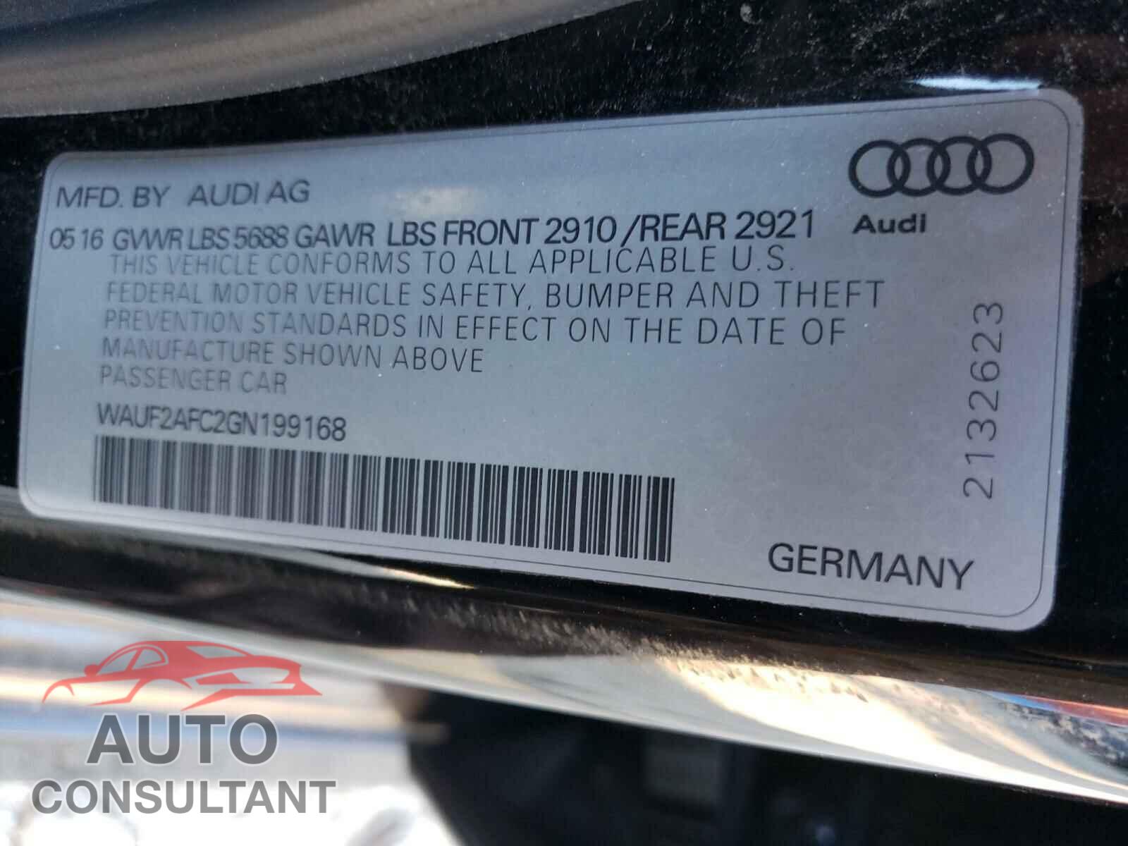 AUDI S6/RS6 2016 - WAUF2AFC2GN199168