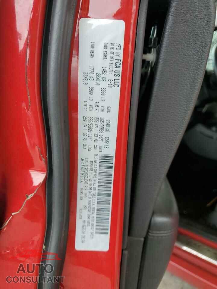 DODGE DURANGO 2018 - 1C4RDHAG3JC451610