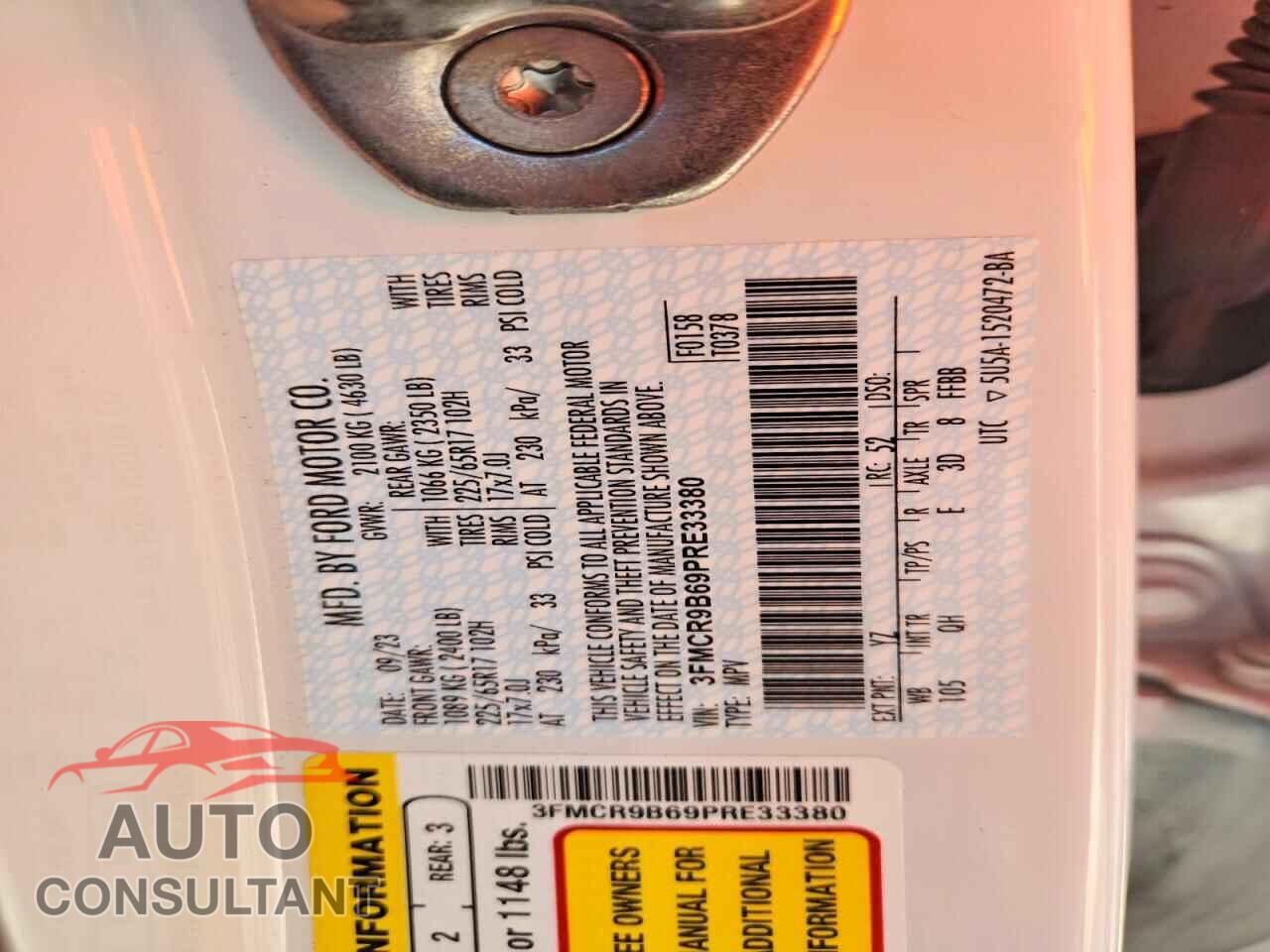 FORD BRONCO 2023 - 3FMCR9B69PRE33380