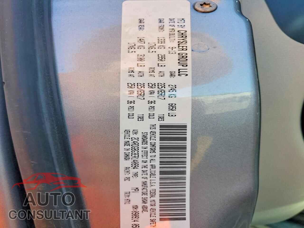 DODGE CARAVAN 2014 - 2C4RDGBG3ER140894