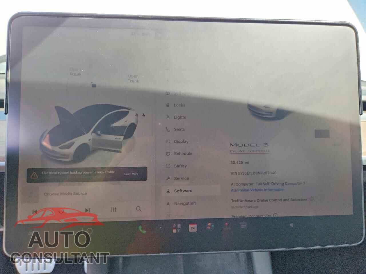 TESLA MODEL 3 2022 - 5YJ3E1EC8NF267340