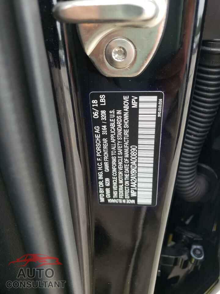 PORSCHE CAYENNE 2019 - WP1AA2AY8KDA00890