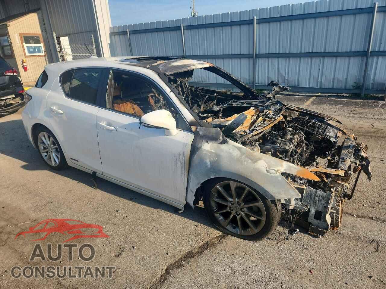 LEXUS CT 200 2012 - JTHKD5BH4C2054115