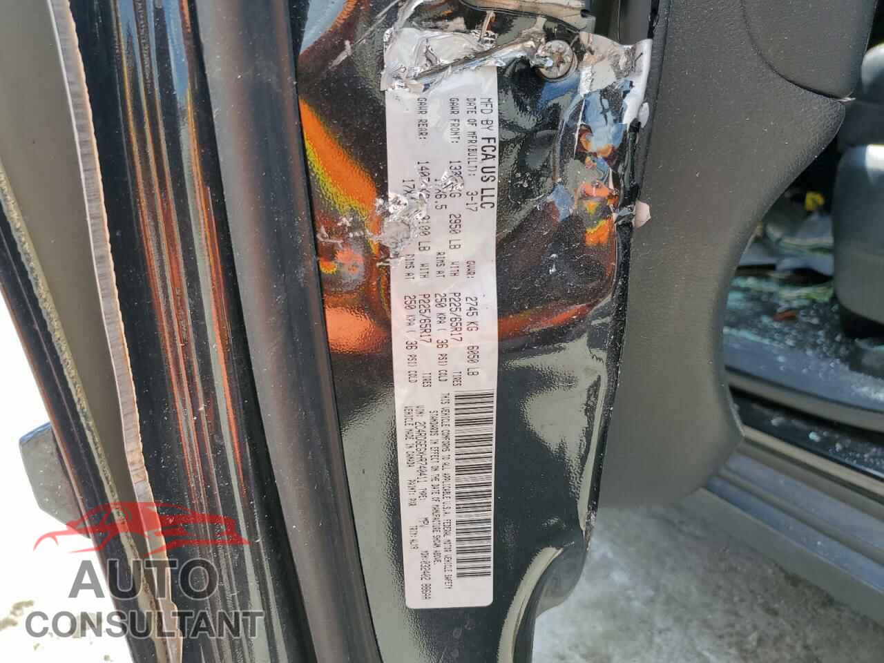 DODGE CARAVAN 2017 - 2C4RDGEGXHR740411