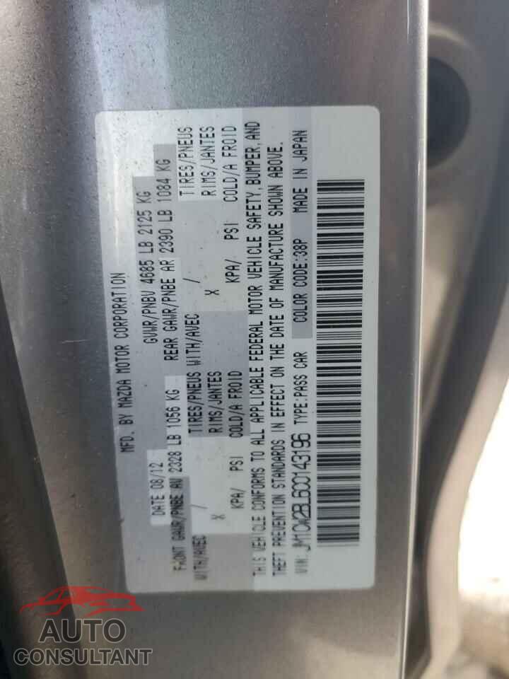 MAZDA 5 2012 - JM1CW2BL6C0143196