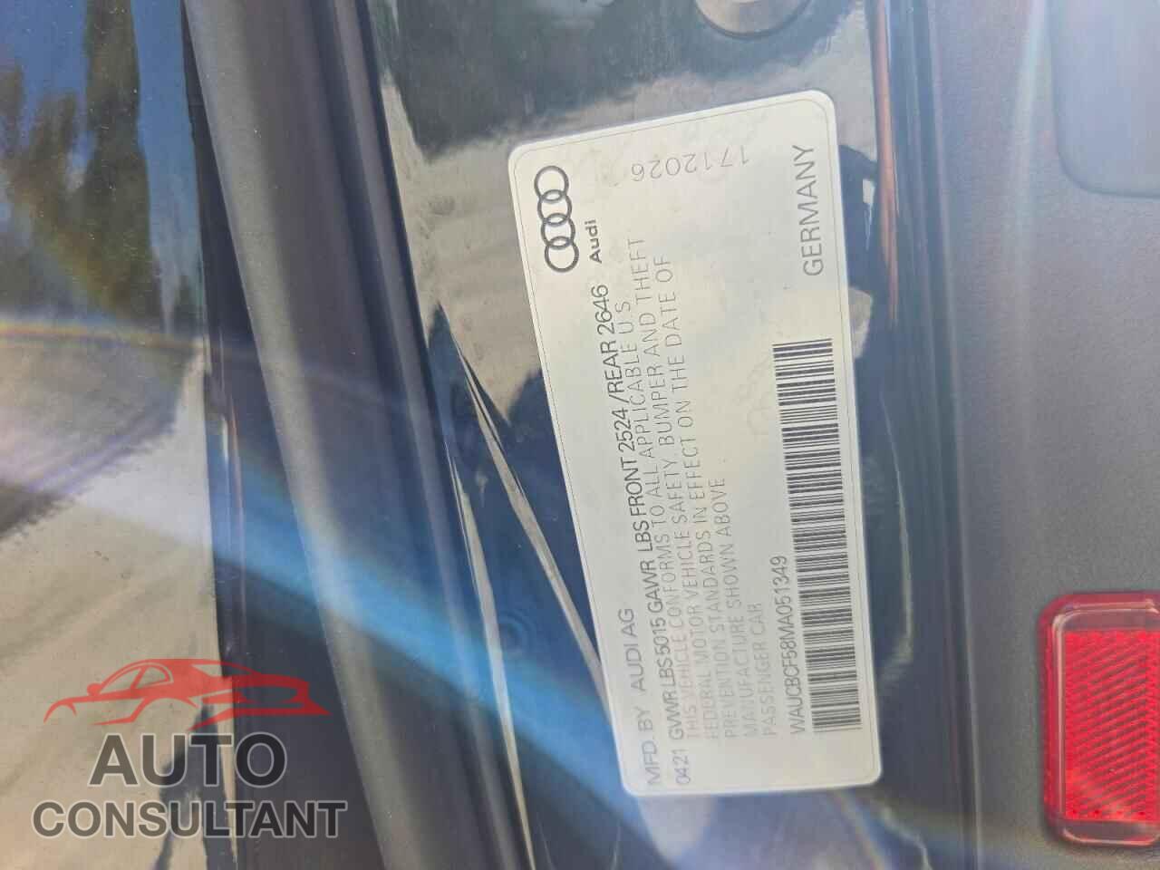 AUDI A5 2021 - WAUCBCF58MA051349
