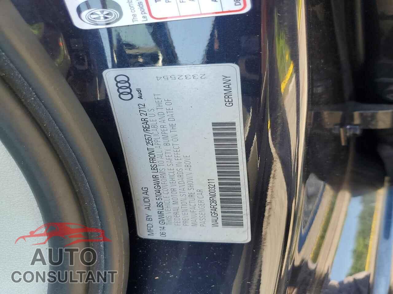 AUDI A6 2015 - WAUGFAFC8FN003211